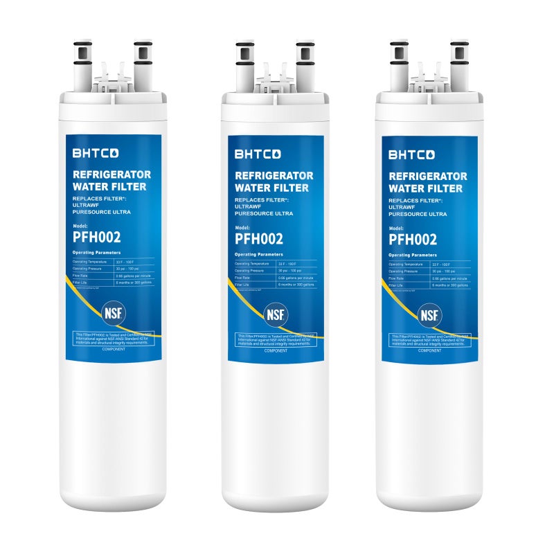 BHTCD Water Filter Replacement for Frigidaire FGHC2331PFAA, FGHS2631PF4A, FGHC2331PFCA, FGHC2331PF7, FGHF2366PFEA, FGHS2655PF5A, FGHC2342LF3, FGHS2631PF2, FGHS2631PF3, FGHS2655PF4, FGHB2866PFNA.3pcs - Image 1