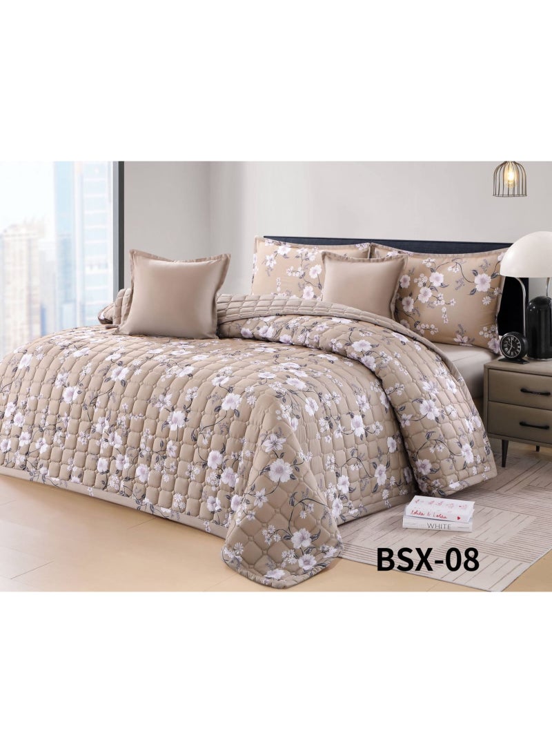 Brides Compact floral patterned double bed set, 6 pieces, size 250 * 230 cm - Image 1
