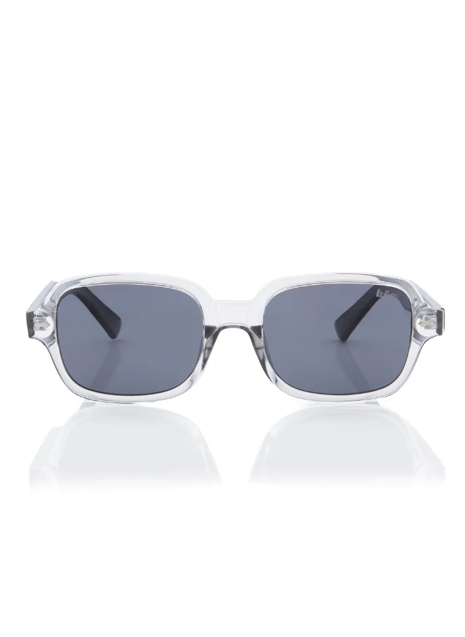 لي كوبر Polarized Sunglasses Grey Frame Clear Grey+Black Mirror Lens 53mm  - LC1213C04
