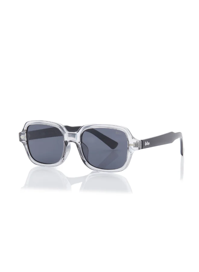 لي كوبر Polarized Sunglasses Grey Frame Clear Grey+Black Mirror Lens 53mm  - LC1213C04