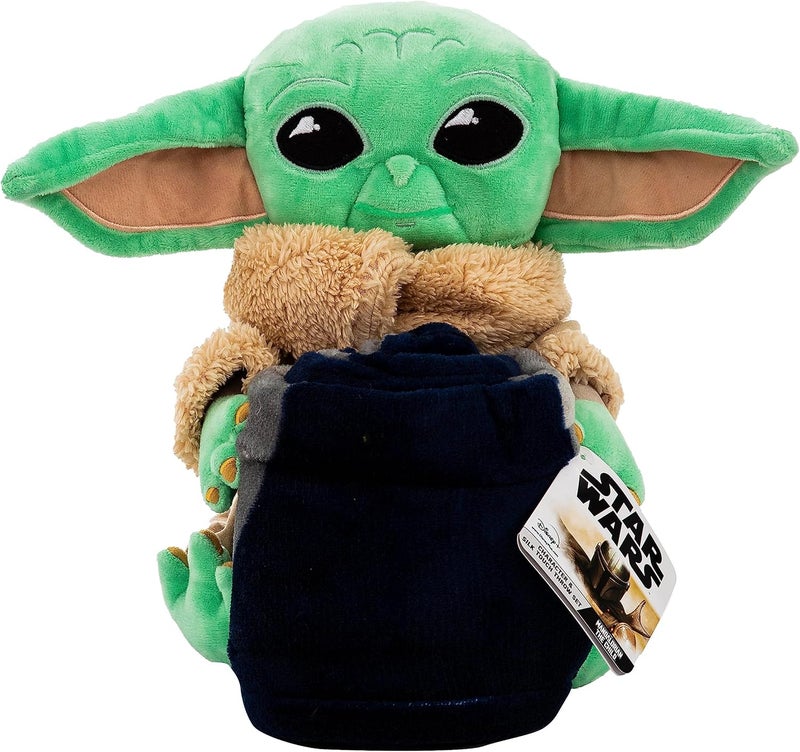 Northwest Star Wars: The Mandalorian Dark Hover Character Hugger Pillow & Silk Touch Throw Blanket Set, 40" x 50" - Image 3