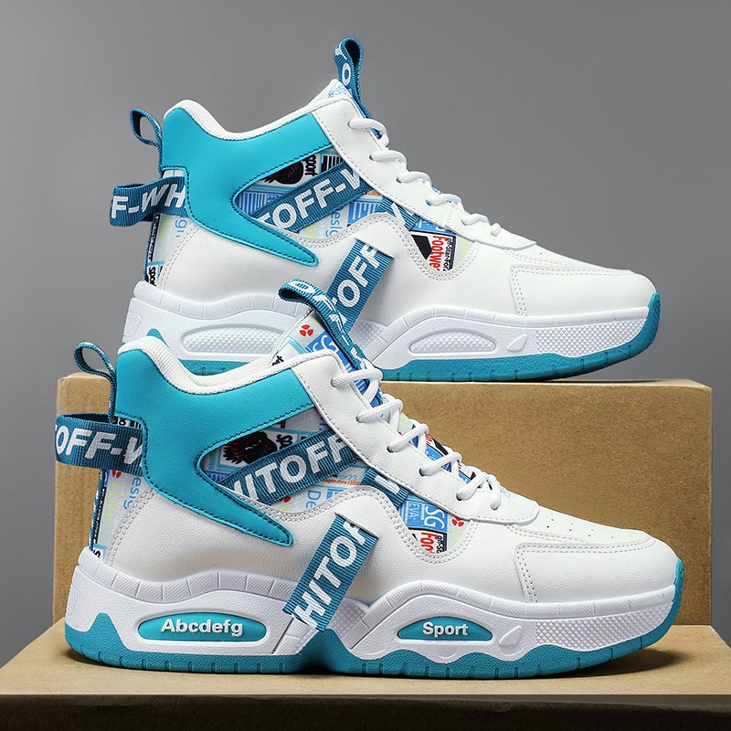 Men'S Shoes Winter Putian High-Top Sports Leisure Students Leather Torre Trendy Shoes Fleece-Lined Cotton Shoes - Image 3