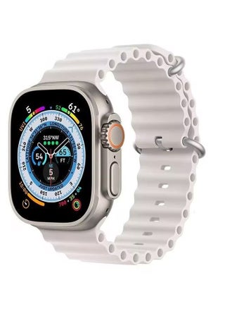 Silicone Ocean Band For Apple Watch Band 42mm 44mm 45mm 49mm Adjustable Sport Loop Strap For iWatch Series 8/7/6/5/4/3/2/1/SE/Ultra - Off white - pzsku/ZCADF61B75F787F0F9AB0Z/45/_/1681659364/32115c67-1177-4933-a047-c49dfe9e273e
