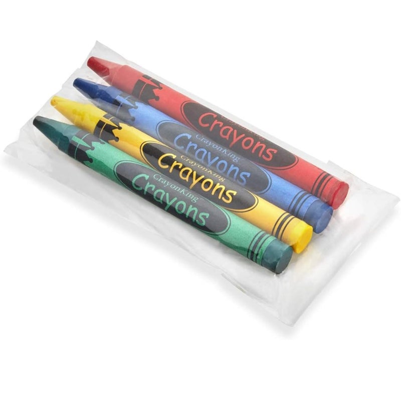 CrayonKing 150 Sets of 4Packs 600 Bulk Crayons NonToxic Individually Wrapped Perfect for Parties Restaurants Classrooms More - Image 2
