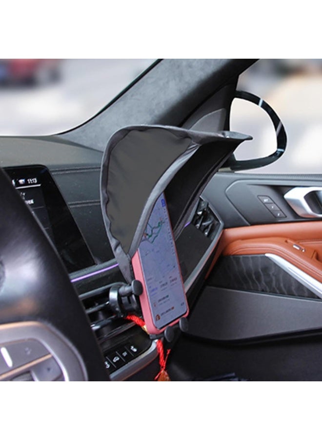 Winner Car Smartphone Sunshade Smartphone Holder Sunshade Light Blocking Sunscreen Dramatically Reduces Reflection Improves Visibility Foldable Smartphone Sunshade Prevents Cell Phone Overheating - Image 3
