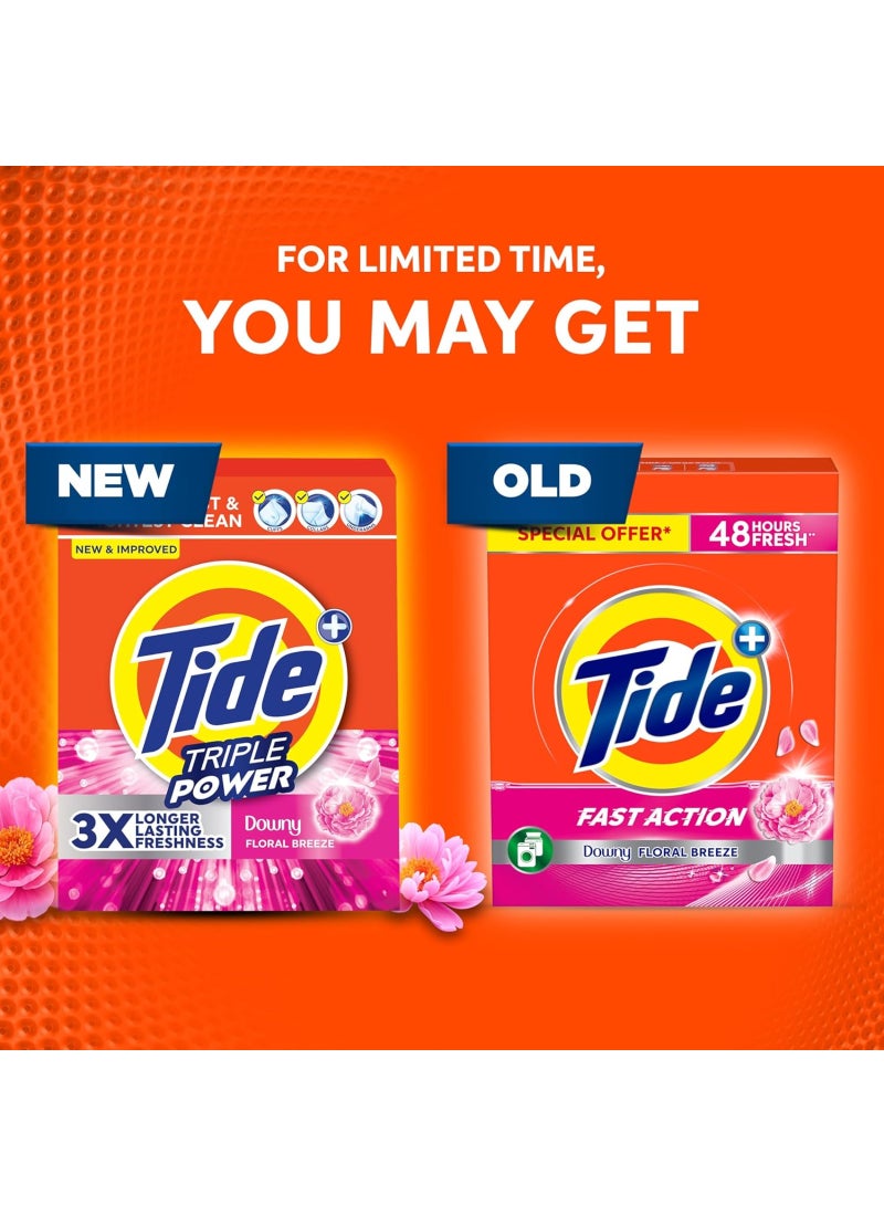 Tide Triple Power Floral Breeze Laundry Detergent Powder - Image 3