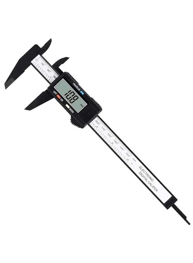 Black Digital Caliper 0 01mm Precision Battery Powered LCD Screen Metric Imperial - Image 1