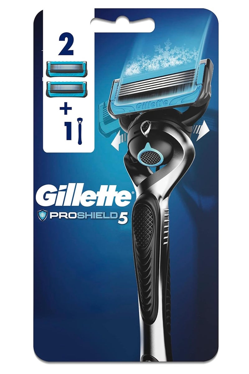 جيليت ماكينة حلاقة فيوجن برو شيلد تشيل للرجال، قطعة واحدة - Image 1