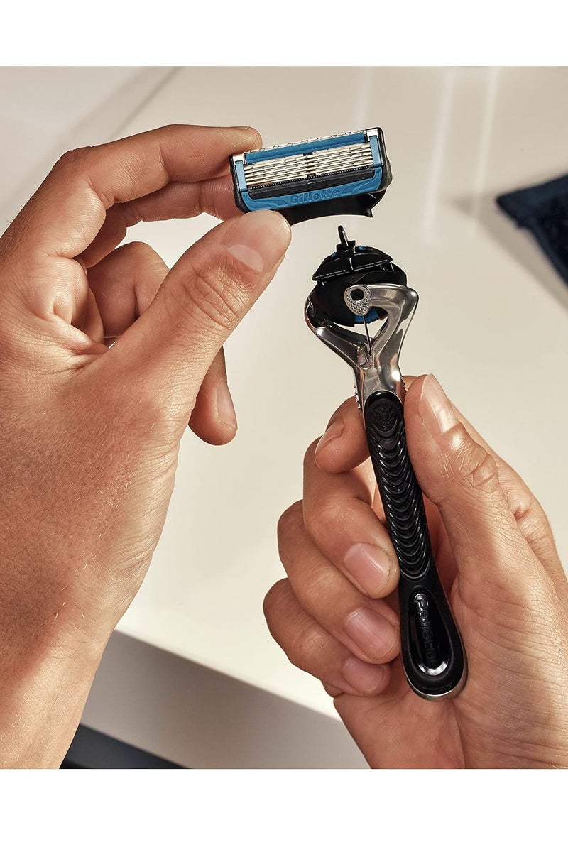 جيليت ماكينة حلاقة فيوجن برو شيلد تشيل للرجال، قطعة واحدة - Image 3