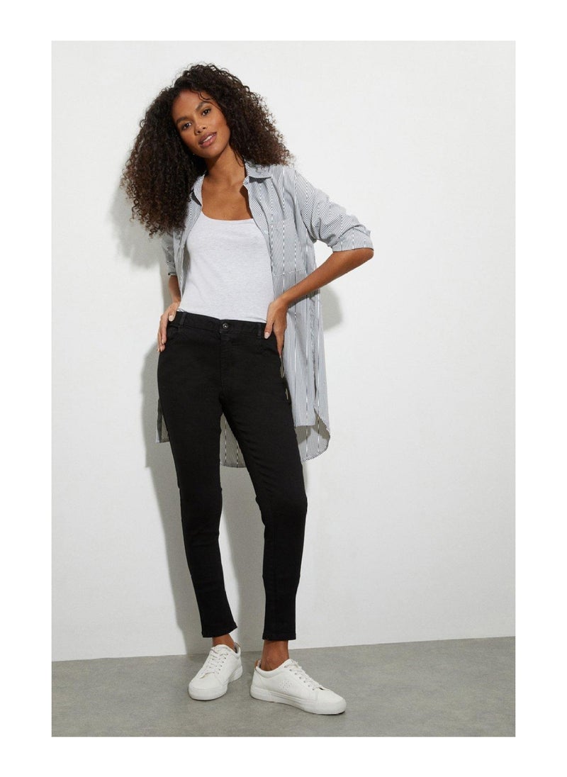 DOROTHY PERKINS - Black Regular Ellis Skinny Jeans - Image 1