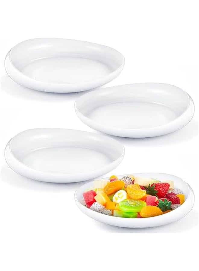 Arabest 4 Piece Scoop Plate 8 Inch Suction Bowls with Anti-slip Rubber Ring, Eating Utensils for Elderly and Disabled Individuals to Eat Independently  - Image 1