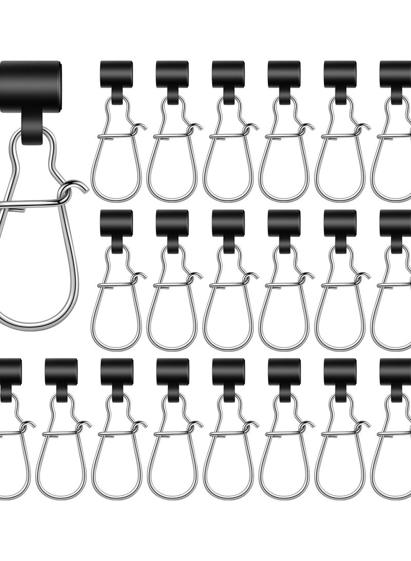 Zikra 50 Pieces Fishing Line Sinker Slides with Duo Lock Fishing Clips with Duo Lock Clips and Hooked Snaps for Easy Tackle Connection - Image 1