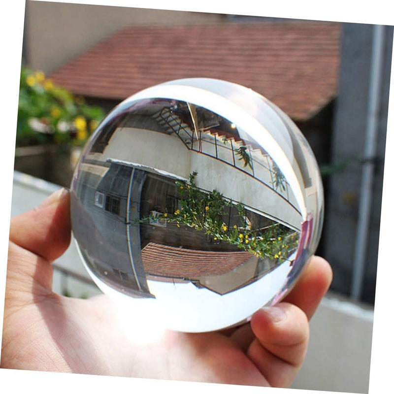 Crystal Clear Decorative Sphere Ball 8x8x8cm For Photography Prop Home Garden Meditation - Image 5