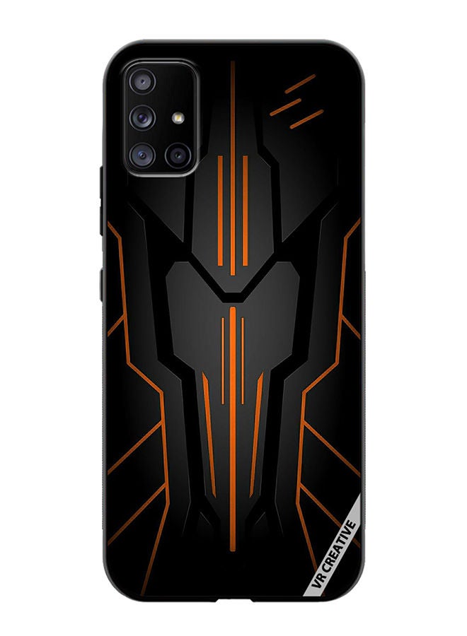 VR CREATIVE غطاء حماية لهاتف سامسونج جالاكسي A51 5G بتصميم سرك الأسود متعدد الألوان - Image 1