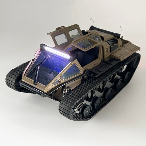 WPLDEWAN RC Tank Car 116 Scale Remote Control Tank Off Road RC Crawler 4WD RTR 360Rotating Drifting Dual Motor Gearbox Proportional Control Tracked Military Truck Hobby Toy for Adult - Image 1