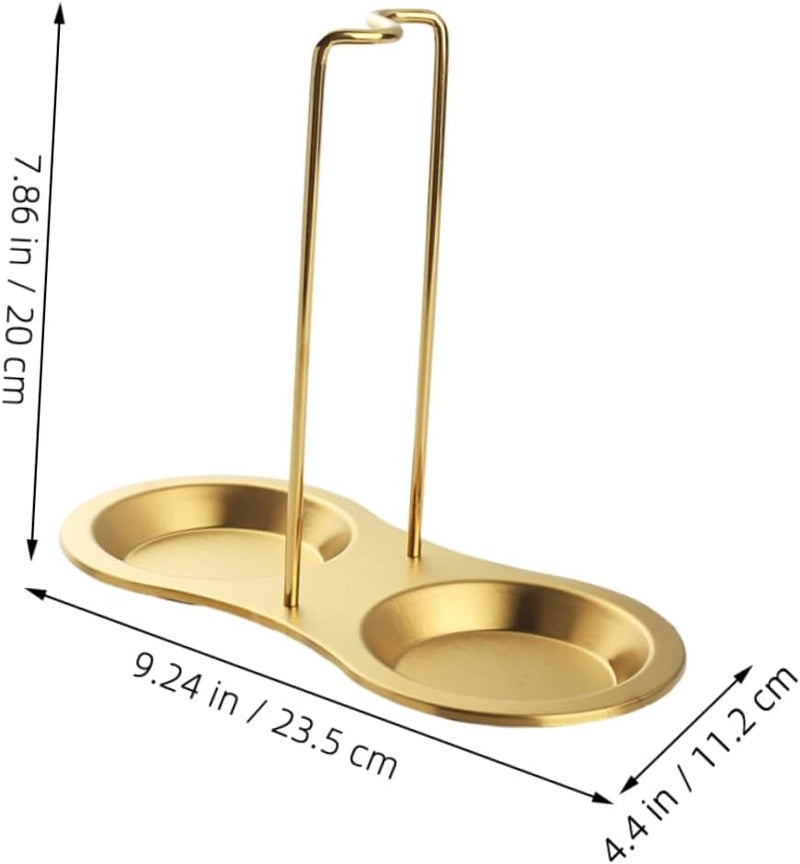 Cutlery Holder for Party Kitchen Utensil Stand Stainless Steel Spoon Rest Dish Drainer - Image 2
