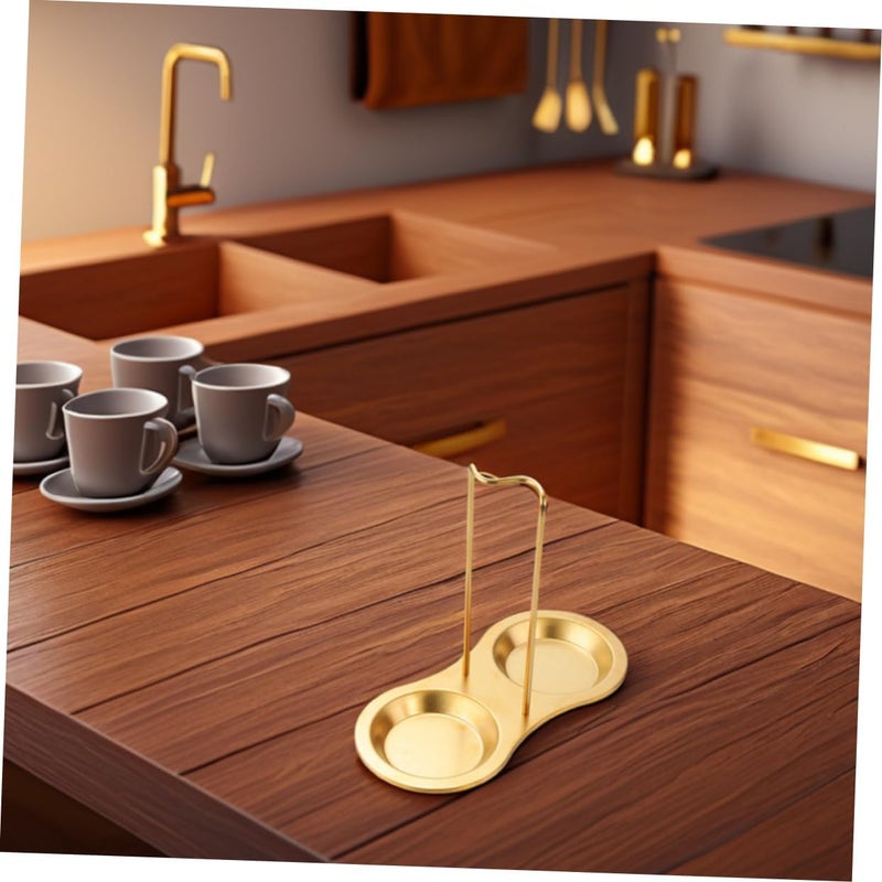 Cutlery Holder for Party Kitchen Utensil Stand Stainless Steel Spoon Rest Dish Drainer - Image 4