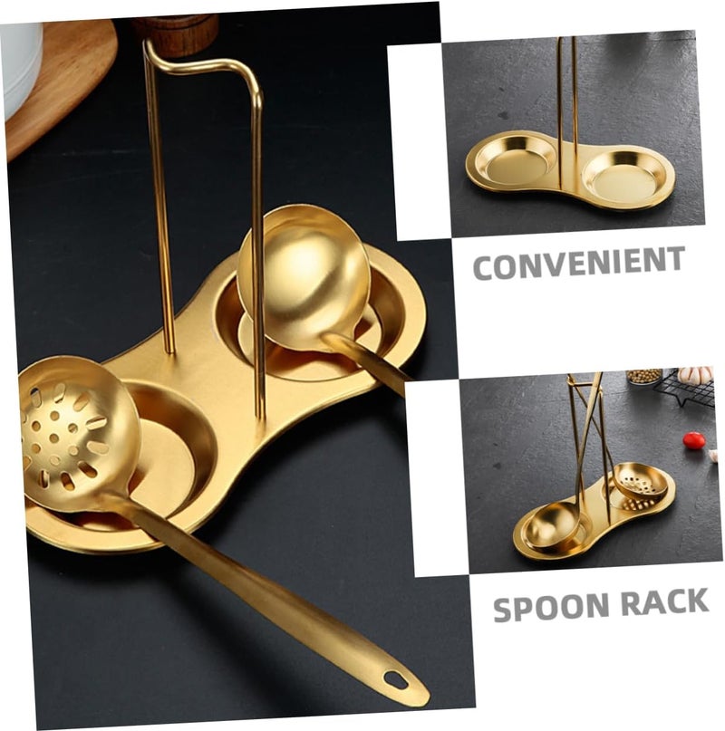 Cutlery Holder for Party Kitchen Utensil Stand Stainless Steel Spoon Rest Dish Drainer - Image 3