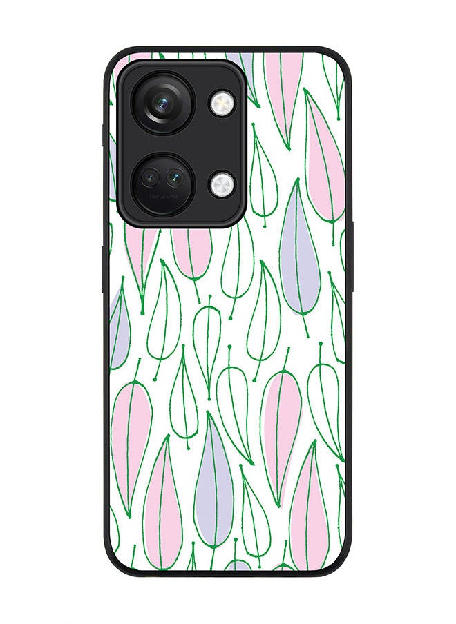 Rugged Black edge case for ONEPLUS NORD 3 5G / OnePlus Ace 2V, Slim fit Soft Case Flexible Rubber Edges Anti Drop TPU Gel Thin Cover -  Pastel Summer