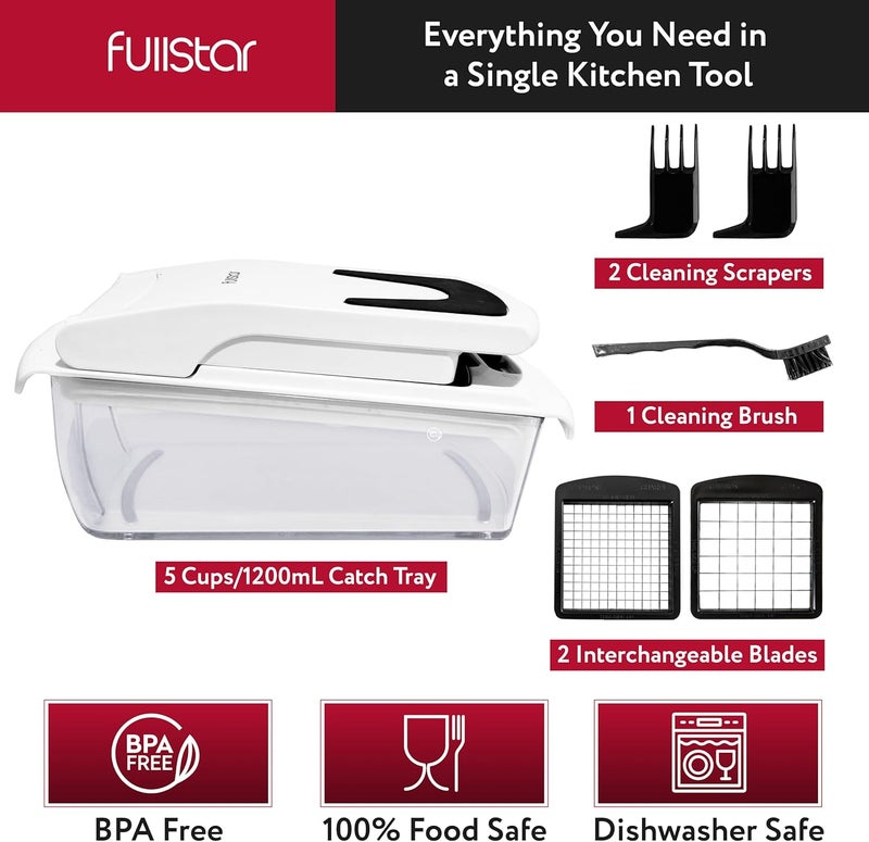 Fullstar مجموعة فولستار من مفرمة الطعام وغطائين سيليكون 2 قطعة - Image 2