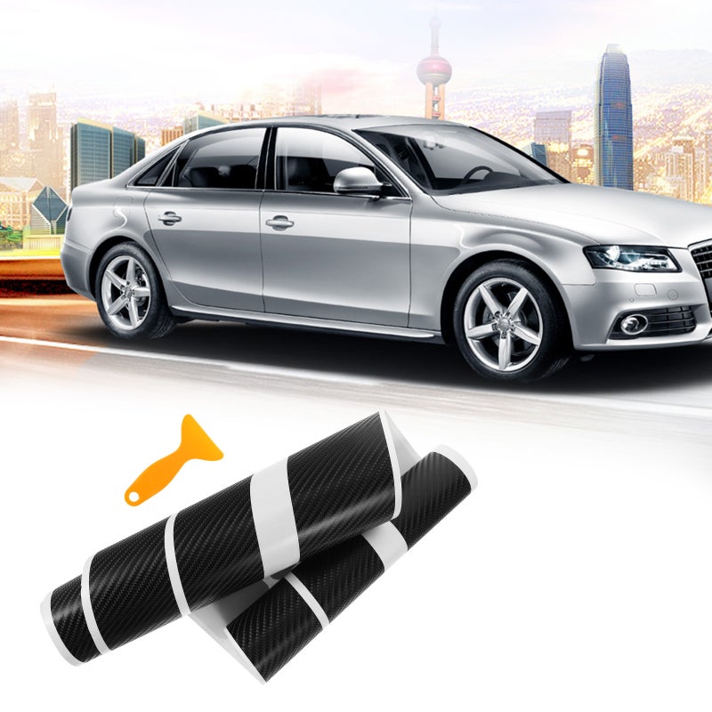 🚗 واق حافة باب السيارة بألياف الكربون 10 قطع - Image 3