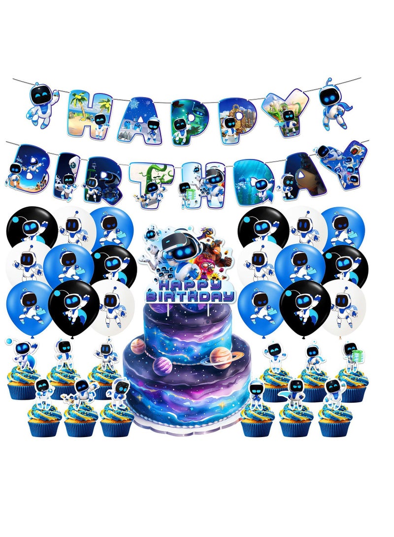 general Space robot birthday party decorations action games space adventure party scene layout suitable for fans and friends birthday, holiday gifts - Image 1