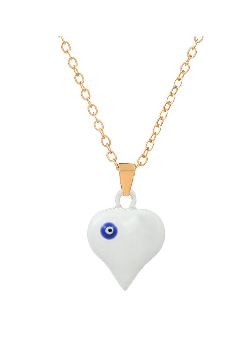Satinior - Devil's Eye Series Vintage Heart Necklace - Image 1
