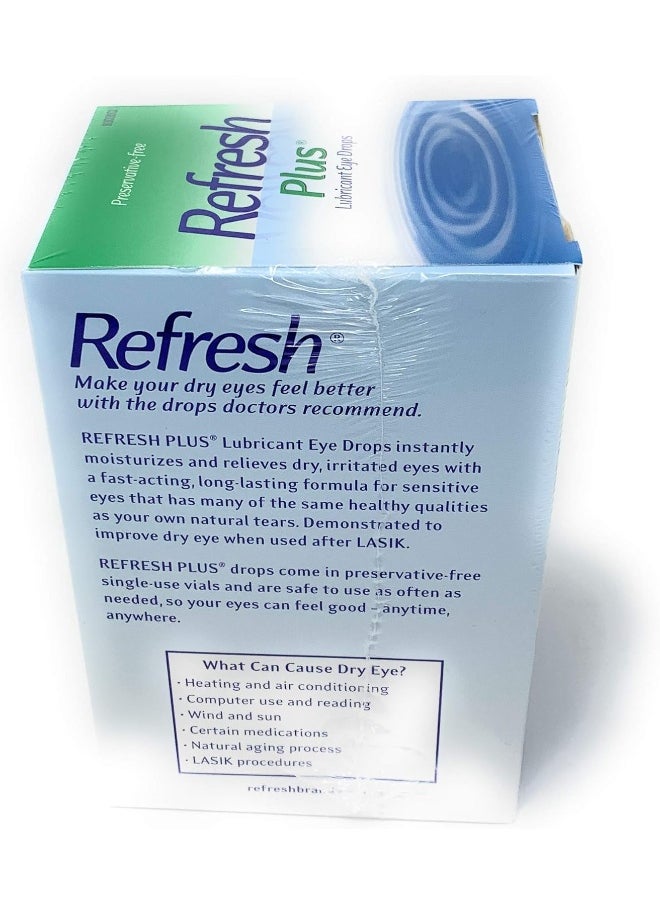 REFRESH - Allergan Plus Lubricant Eye Drops Single-Use Vials 1Pack (100 Ct) - Image 1