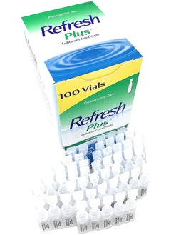 REFRESH Allergan Plus Lubricant Eye Drops Single-Use Vials 1Pack (100 Ct)  - Image 1
