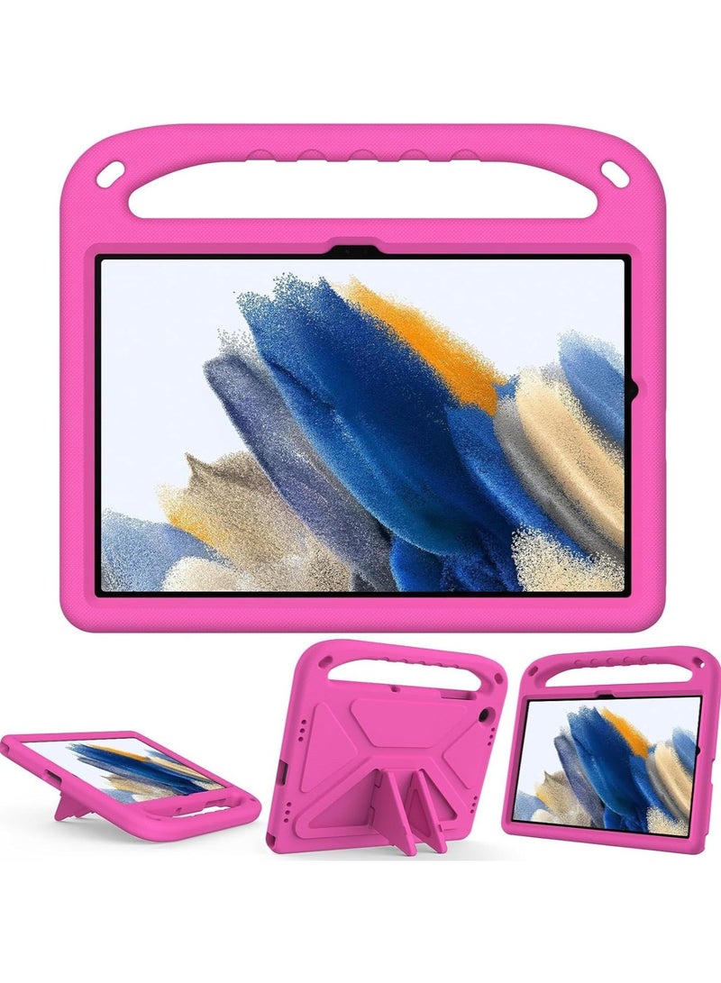 VKL Case Compatible with Samsung Galaxy Tab A9 Plus (2023) SM-X210/216B Kids Case, Lightweight EVA Kid Friendly Shockproof Protective Case, Handle Stand Heavy Duty Tablet Cover (Rose Red) - Image 2