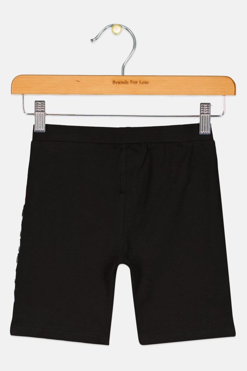 Ellesse Kids Girl Sportswear Fit Cycle Shorts, Black - Image 2