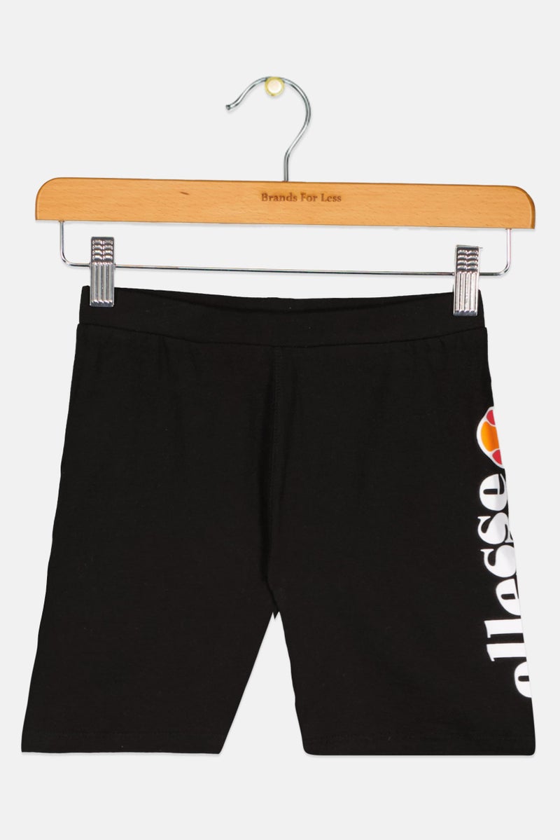 Ellesse Kids Girl Sportswear Fit Cycle Shorts, Black - Image 1