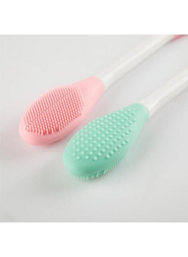 WISHBONE FACIAL MASK SCRAPER Multipurpose Silicone Face Scrubber & Exfoliating Brush | Face Mask Applicator | Facial & Pore Cleansing Brush | Mud and Clay Applicator | Soft and Flexible Silicone Brush (Pack of 2) - Image 3