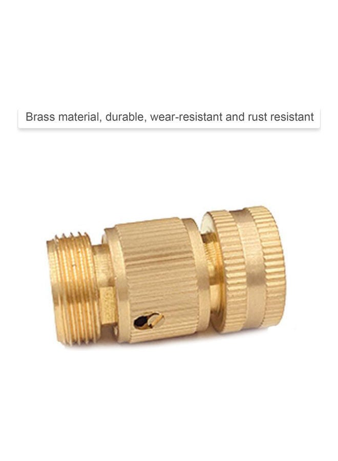 NIBEMINENT Garden Water Tube Hose Connector Gold - Image 5