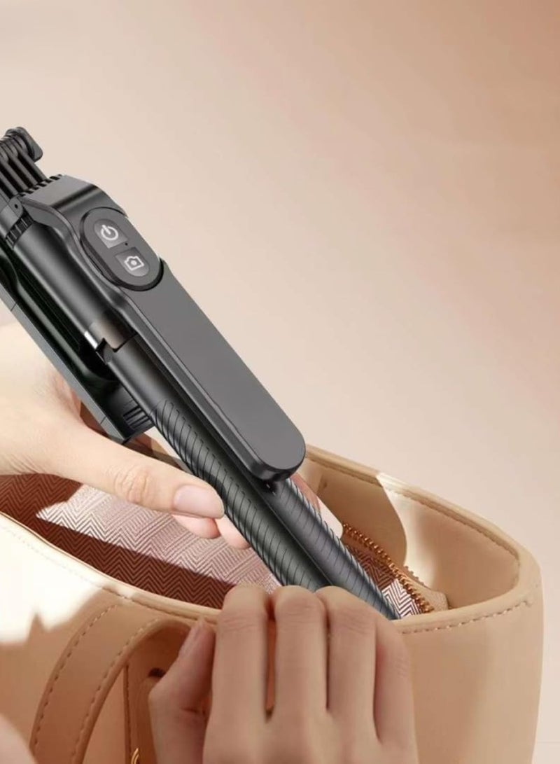 170cm Tripod Selfie Stick with Wireless Remote and LED Light – Compatible with iPhone and Android Smartphones - Image 3