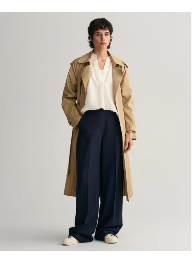 غانت Gant Stand Collar Sleeveless Blouse