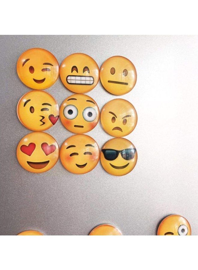 NIBEMINENT 12-Piece Emoji Face Magnet Toy - Image 4