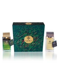 AZHA Azha Perfumes - 2Pc Gift Set Amber Malaky EDP 100 ml + Taj Al Oud EDP 100 ml for Men  - Image 2