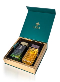 AZHA Azha Perfumes - 2Pc Gift Set Amber Malaky EDP 100 ml + Taj Al Oud EDP 100 ml for Men  - Image 3