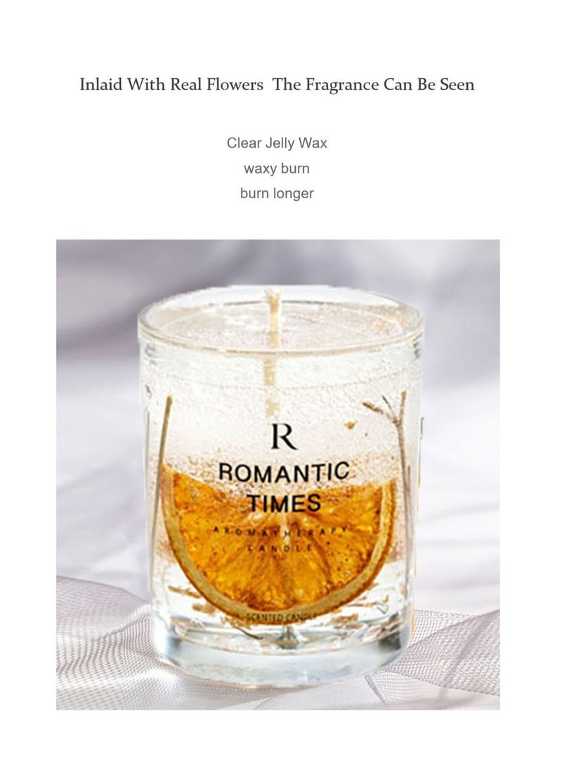ROMANTIC TIMES Real Flower Jelly Scented Candle  - Image 3
