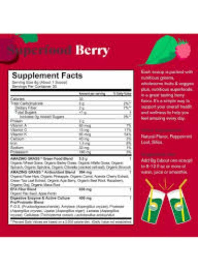 Amazing Grass, Greens Blend Superfood, Berry 800 g - Image 3