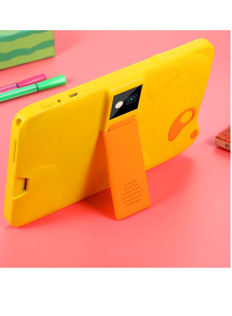 AROAQ TQ2 8 Inch Children Tablet, 2GB RAM 16GB ROM Student Tablet, Portable Learning Machine With Gravity Sensor, Durable Kids Tablet With High Performance Quad Core Processor, (1pc, Yellow) - Image 3