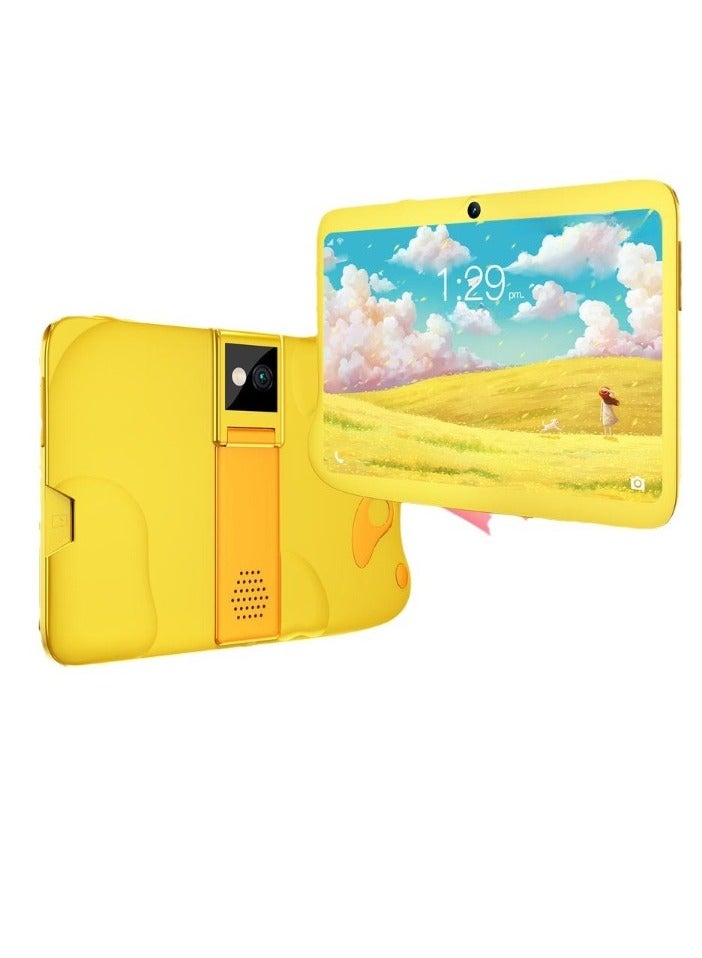 AROAQ TQ2 8 Inch Children Tablet, 2GB RAM 16GB ROM Student Tablet, Portable Learning Machine With Gravity Sensor, Durable Kids Tablet With High Performance Quad Core Processor, (1pc, Yellow) - Image 1
