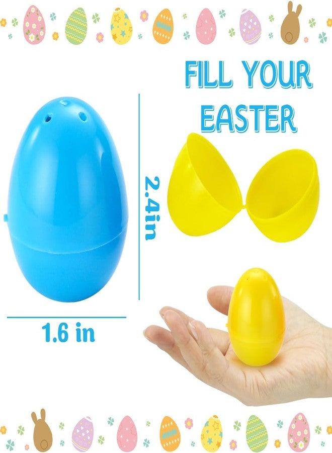 LUKBERA 200Pcs Bright Plastic Eggs Bulk, 2.4'' Assorted Colors Empty Shell Fillable Easter Eggs for Kids Easter Egg Hunt Theme Party Favor Basket Stuffers Fillers Classroom Prize Supplies - Image 4