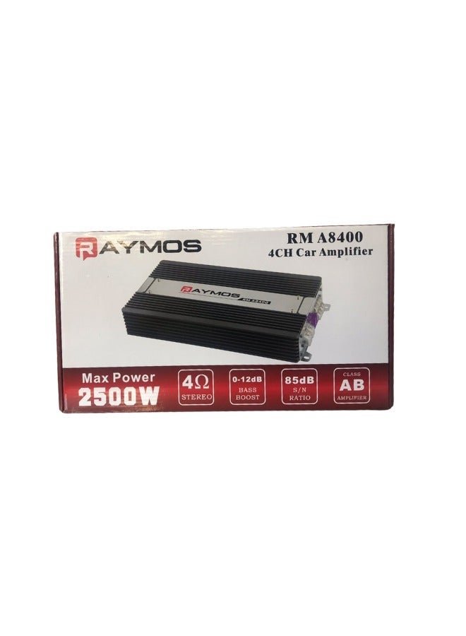 رايموس مكبر صوت للسيارة Raymos RM-A8400 4 قنوات بقوة 2500 ماكس - Image 1