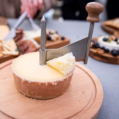 BOSKA Cheese Curler Amigo - The Original with 10-year Warranty - Cheese Wheel for i.a. Tete de Moine, Girolle & Chocolate - Cheese Shaver made of Stainless Steel - Image 2