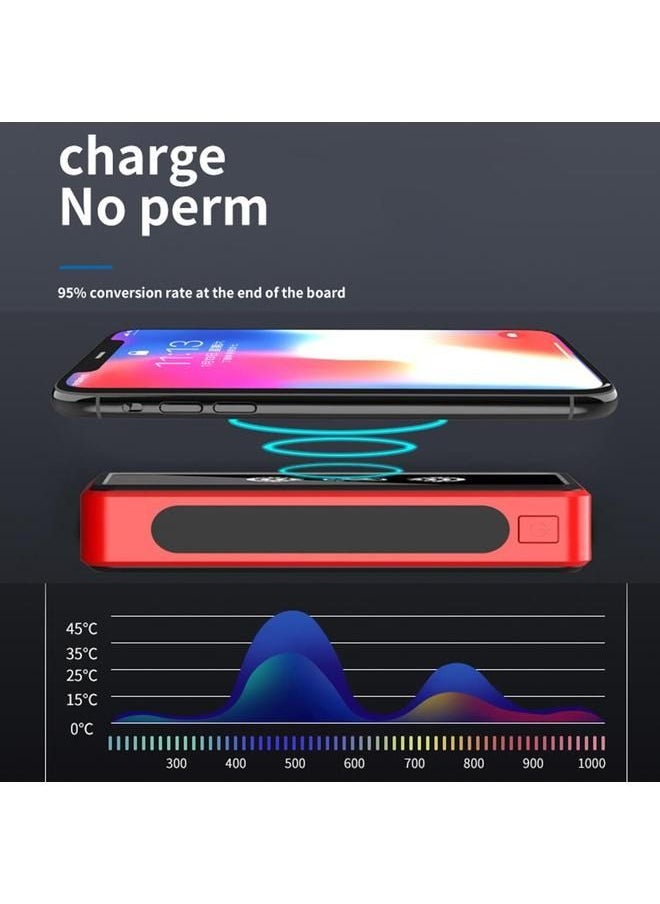 Arabest - 100000Mah Power Bank Portable Solar Wireless Charger External Battery with Led Light Waterproof High Capacity Outdoor Power Bank - Image 1