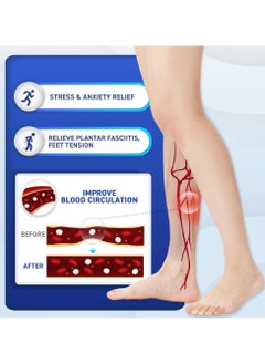 Generic Acupressure Foot Massager Massage Slippers Shoes Reflexology Sandals Gift for Men Women, Reduce Feet Neuropathy Pain Relief and Tension, Promote Circulation (Black, Size: 27.5cm)  - Image 3