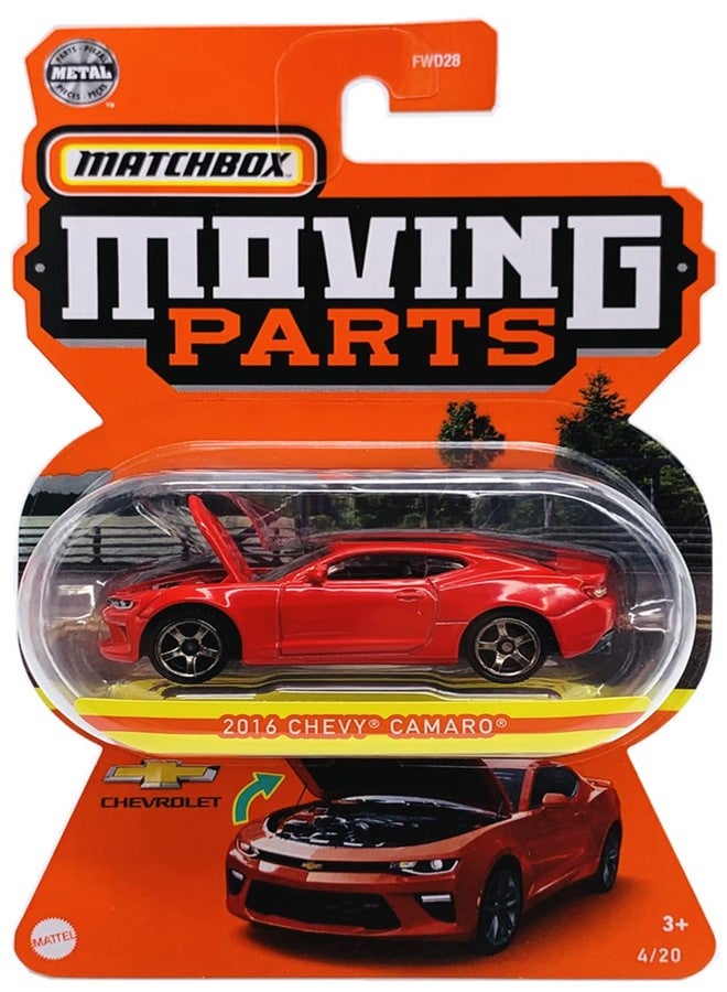 Matchbox Moving Parts 2016 Chevy Camaro (Red) - Image 2