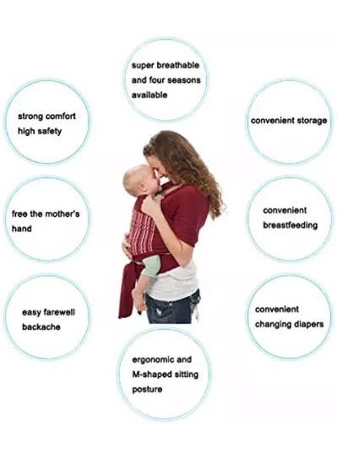 Simply Essential Solutions حمالة الأطفال: حمالة أطفال قطنية ناعمة ومرنة وقابلة للتنفس - Image 5